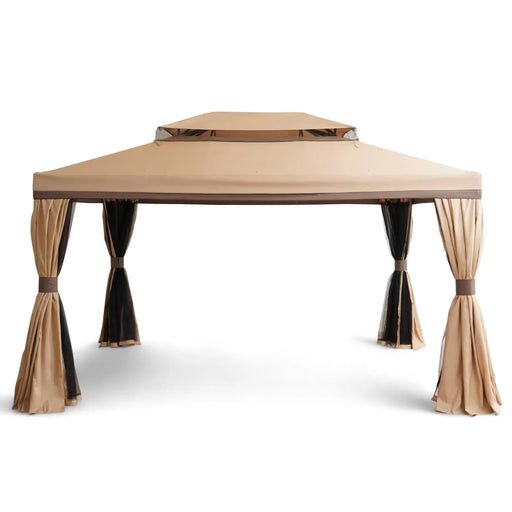 Romana Aluminium Gazebo 3X3 M - Biege PAN HOME