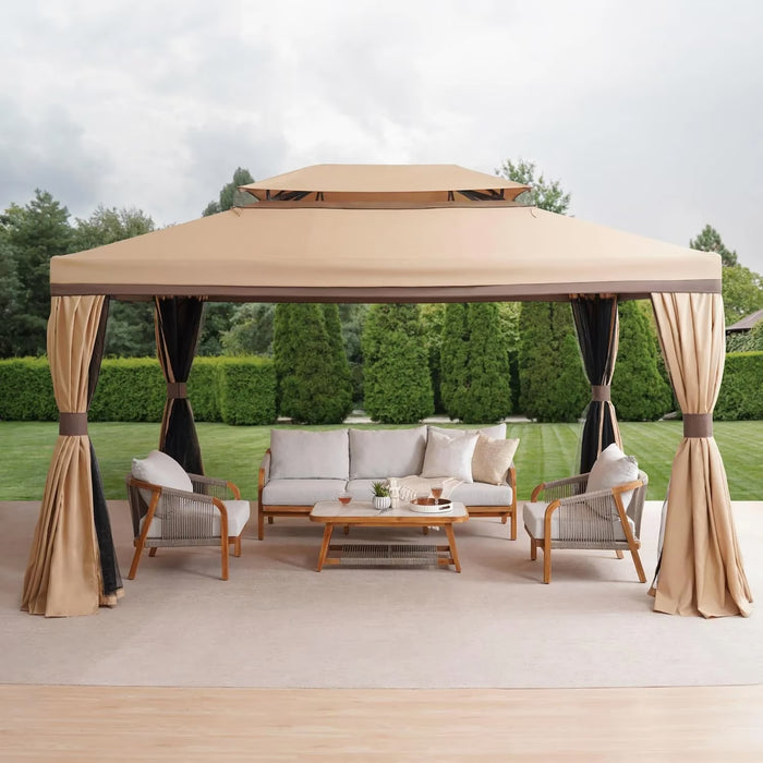 Romana Aluminium Gazebo 3X3 M - Biege