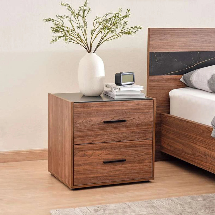 Rome Night Stand - Walnut