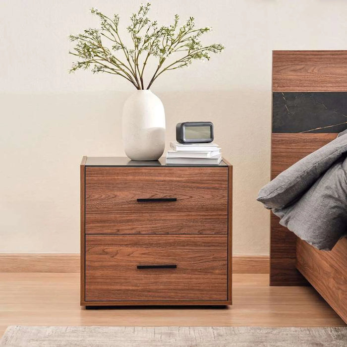 Rome Night Stand - Walnut
