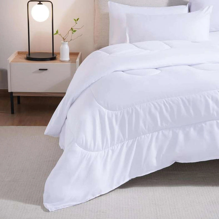Room Essential 4.5 Tog Duvet 200X200cm-White Pan Home