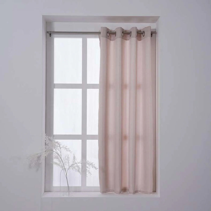 Room Essential Textured Curtain 135X160Cm -Beige Pan Home