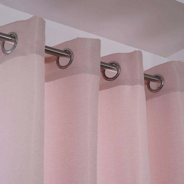 Room Essential Textured Curtain 135X160cm -Blush Pan Home
