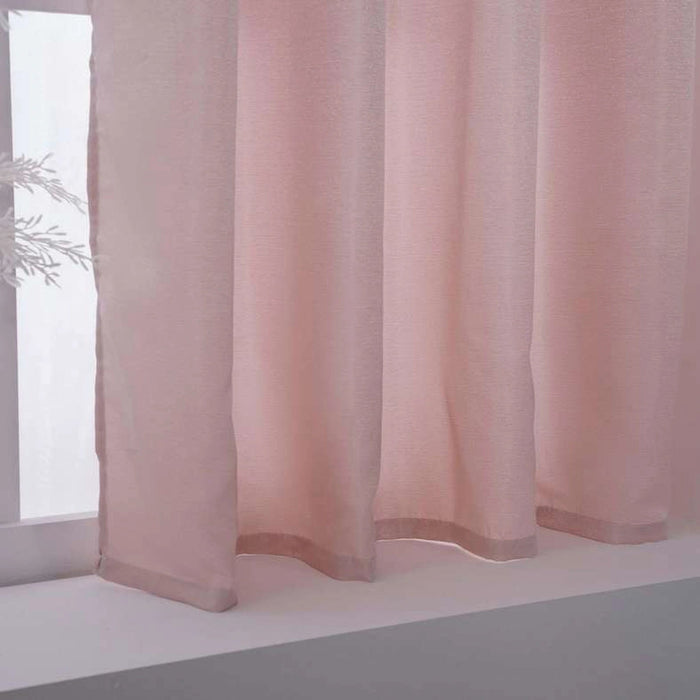 Room Essential Textured Curtain 135X160cm -Blush Pan Home