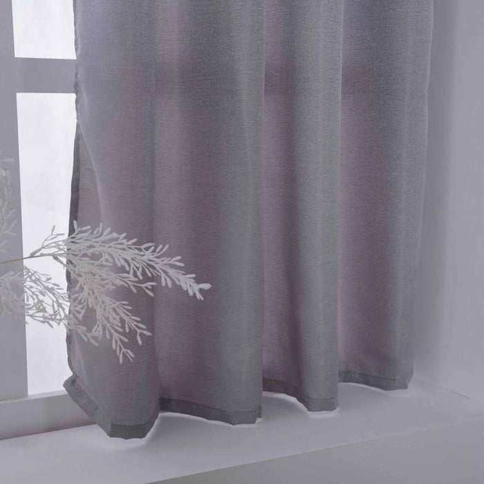 Room Essential Textured Curtain 135X160cm -Silver Pan Home