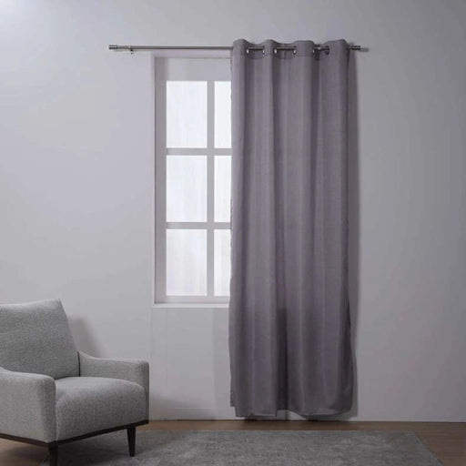 Room Essential Textured Curtain -Silver Pan Home