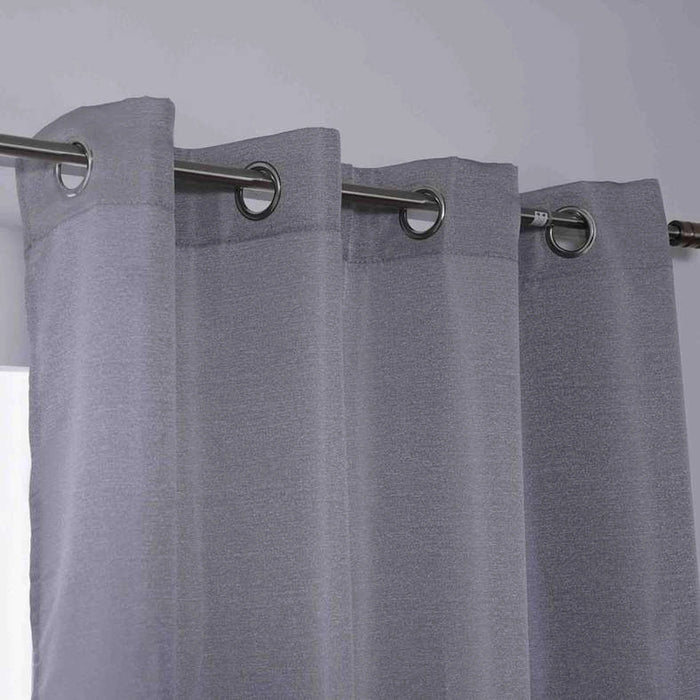 Room Essential Textured Curtain -Silver Pan Home