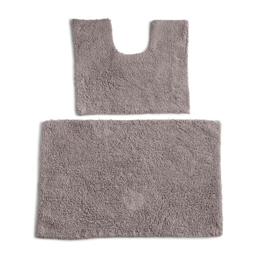 Room Essentials S/2 Bathmat Grey Pan Home