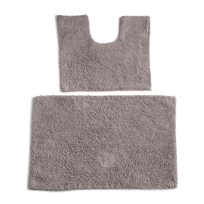 Room Essentials S/2 Bathmat Grey Pan Home