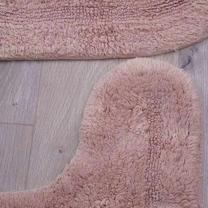 Room Essentials S/2 Oval Bathmat Blush Pan Home