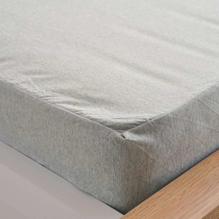 Room Essentials Urban King Fitted Sheet 180X200+33Cm - Grey Dawn