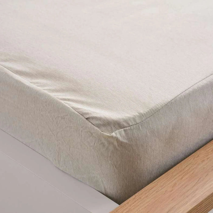 Room Essentials Urban Super King Fitted Sheet 200X200+33Cm - Beige Pan Home