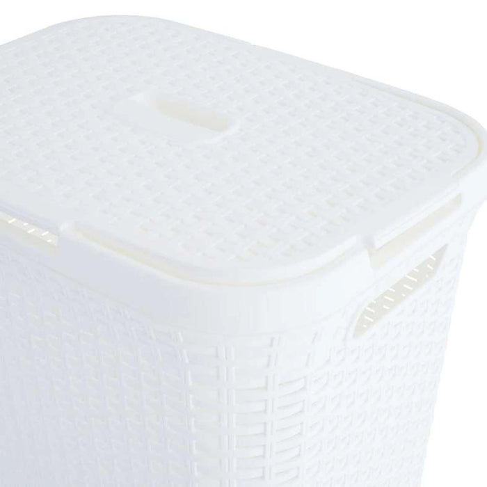 Roscoe Laundry Hamper - Cream Pan Home