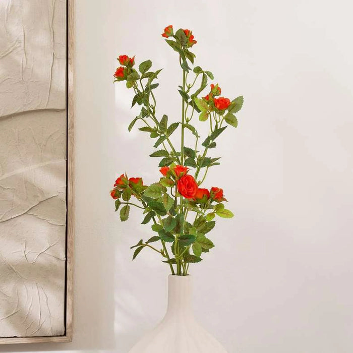 Rose Artificial Branch H64cm - Red