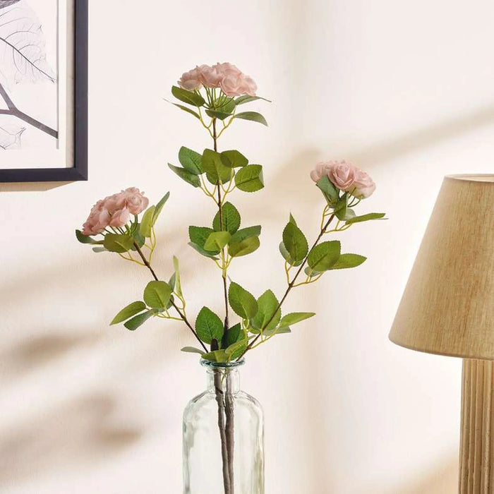 Rose Artificial Branch H95cm - Pink
