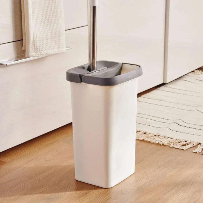 Roseville Self-Wash Flat Mop With Bucket 5L-White