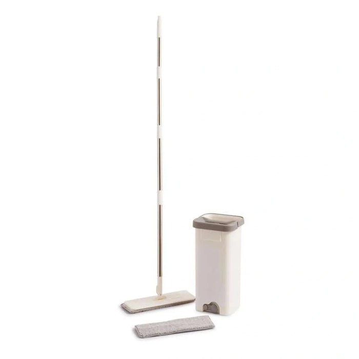 Roseville Self-Wash Flat Mop With Bucket 5L-White
