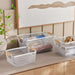 Rosie Storage Wire Basket  With Wooden Handle33.5X22X15Cm - White Pan Home