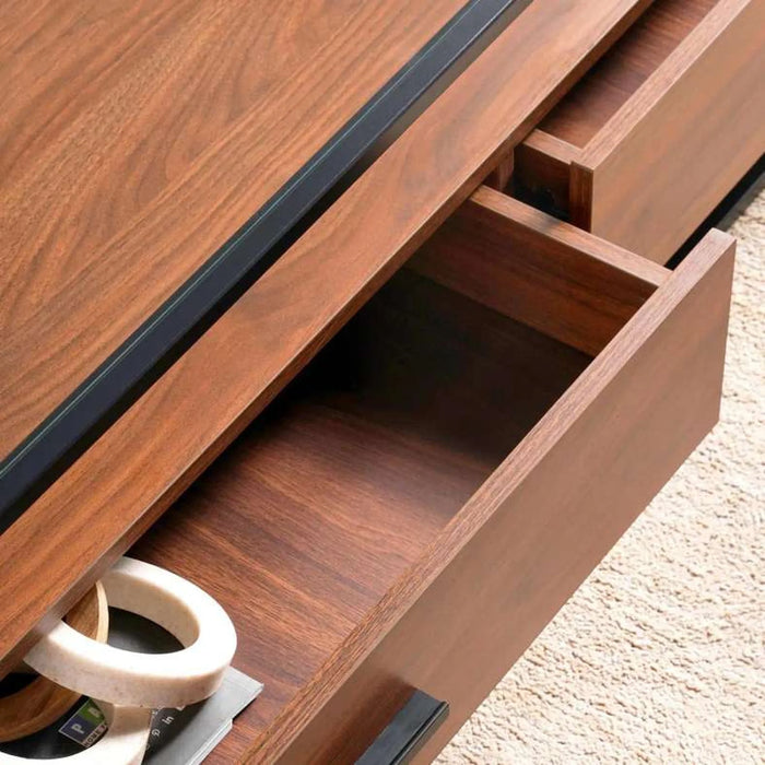 Rosil Coffee Table Medium Box Legs - Walnut