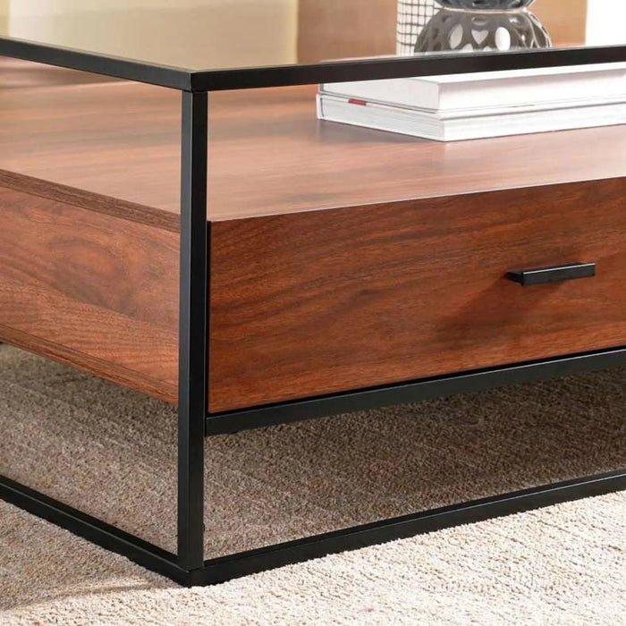 Rosil Coffee Table Medium Box Legs - Walnut