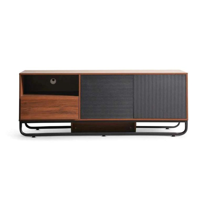 Rosil Tv Unit Curved Leg Up To 60 Inches - Walnut