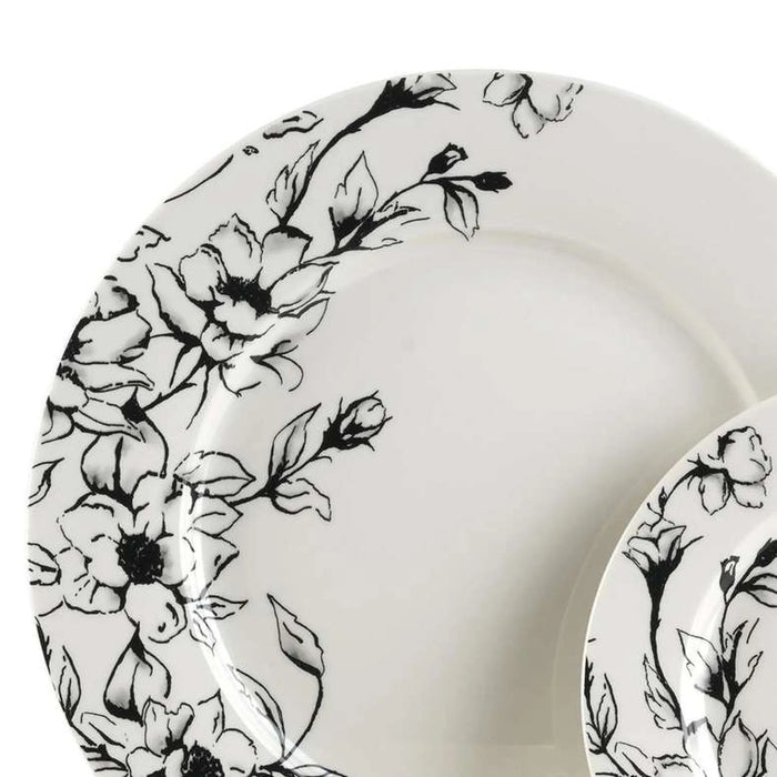 Rosina 12-Piece Porcelain Dinner Set - White