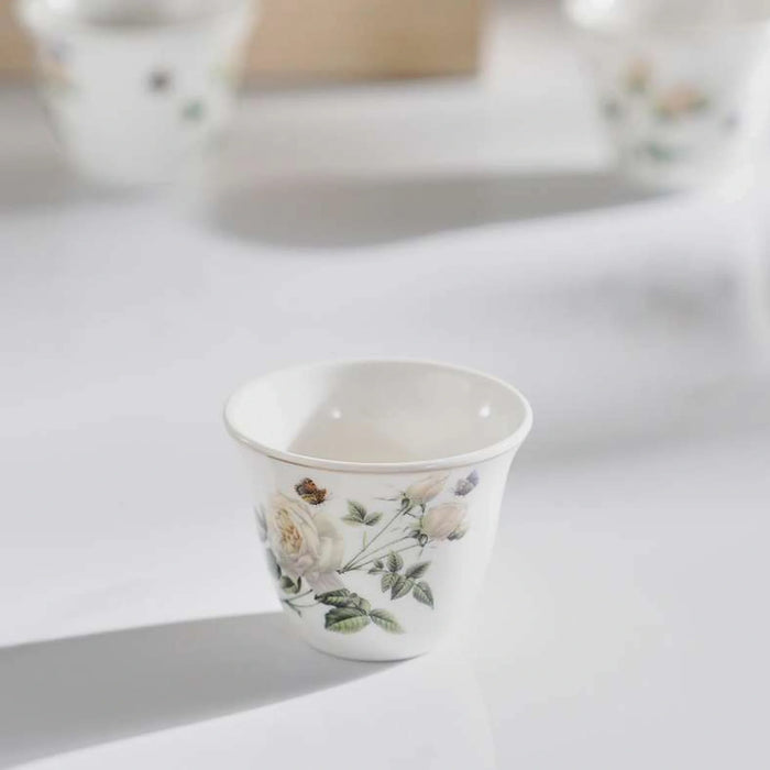 Rosina 6-Piece Kahwa Cup 80Ml -White