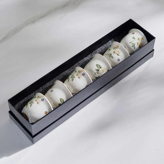 Rosina 6-Piece Kahwa Cup 80Ml -White