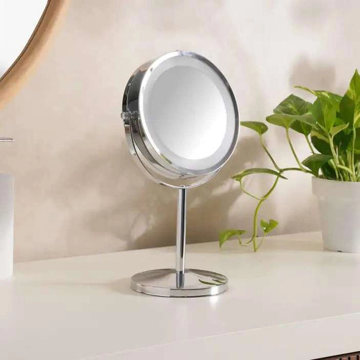 Roslyn Double Sided Vanity Mirror With Led Chrome Pan Home