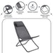 Rove Outdoor Beach Chair -Grey Pan Home