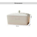 Rovill Ceramic Bread Bin 30.5X18X18cm - White Pan Home