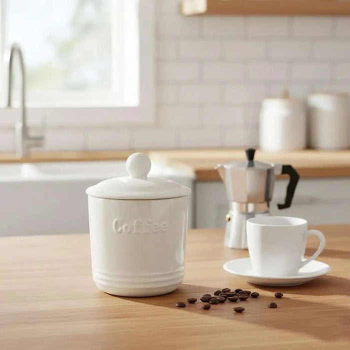 Rovill Coffee Canister 600ml - White