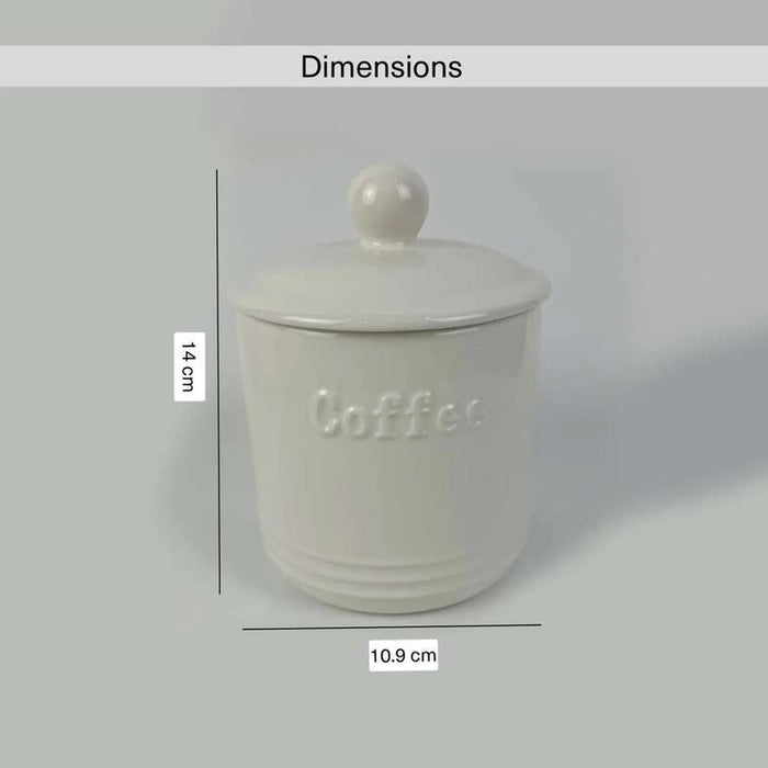 Rovill Coffee Canister 600ml - White