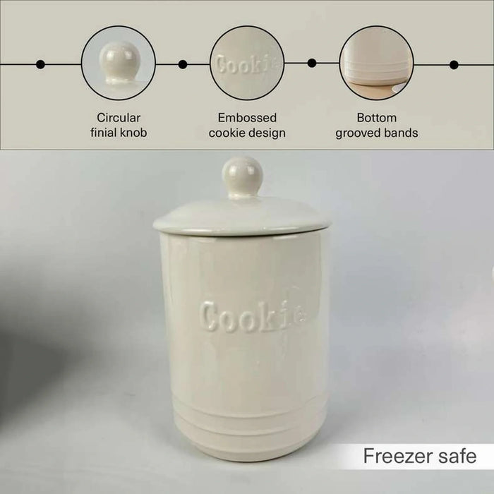 Rovill Cookies Canister 1.8L - White