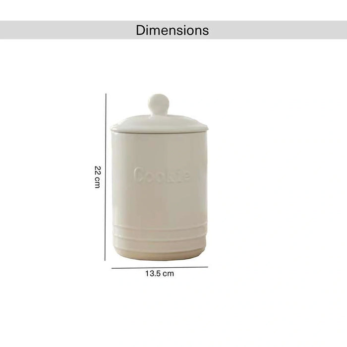 Rovill Cookies Canister 1.8L - White