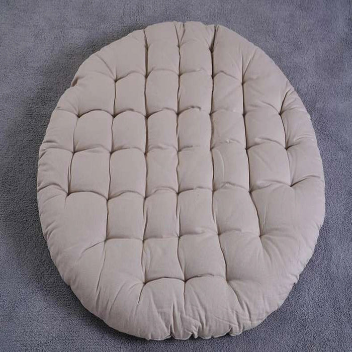 Roxy Round Floor Cushion Beige D100cm Pan Home