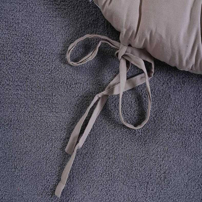 Roxy Round Floor Cushion Beige D100cm Pan Home