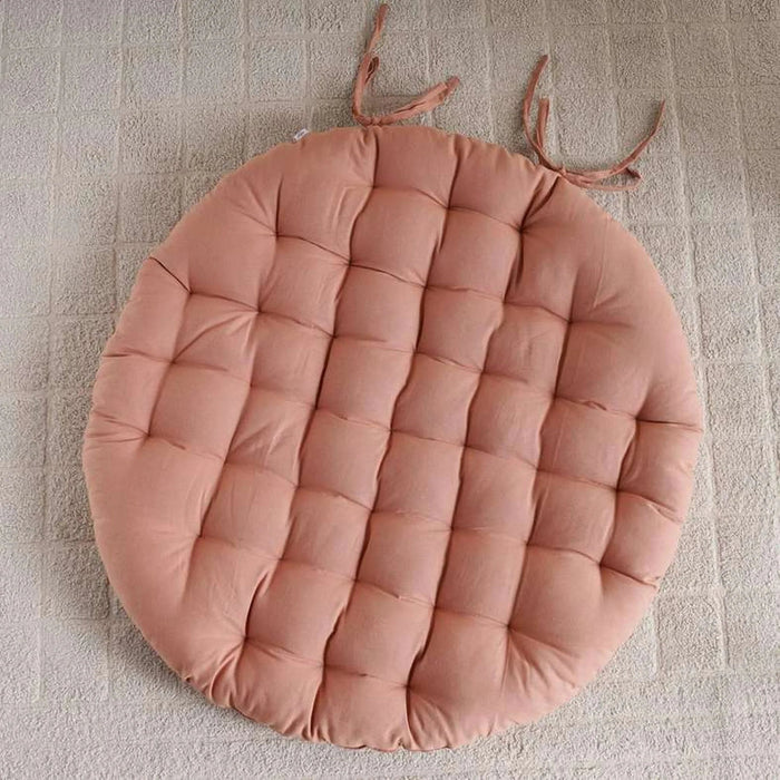 Roxy Round Floor Cushion Pink D100Cm Pan Home
