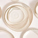 Close-up of decorative ceiling panels with concentric circle design