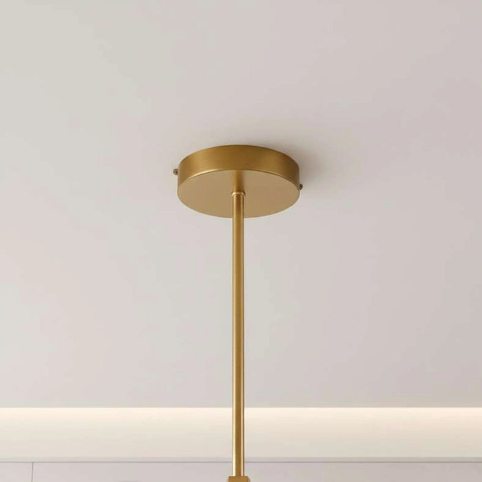 Rubix 5-Light G9 Glass Pendant Lamp 105X70X75Cm - Gold