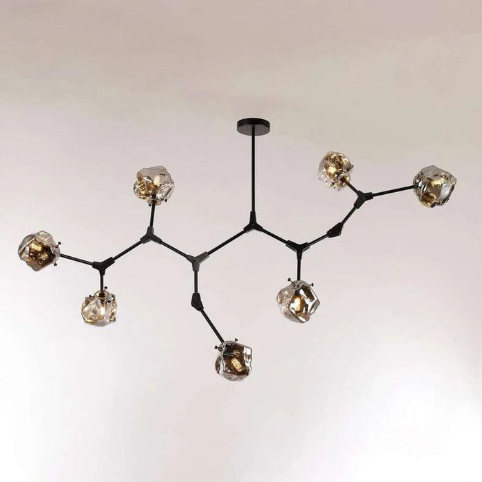 Rubix 7-Light G9 Glass Pendant Lamp 149X85X95Cm - Black