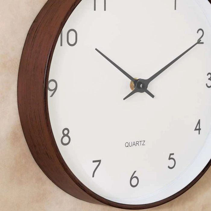 Rusell Wall Clock Dia 25Cm - Brown Pan Home