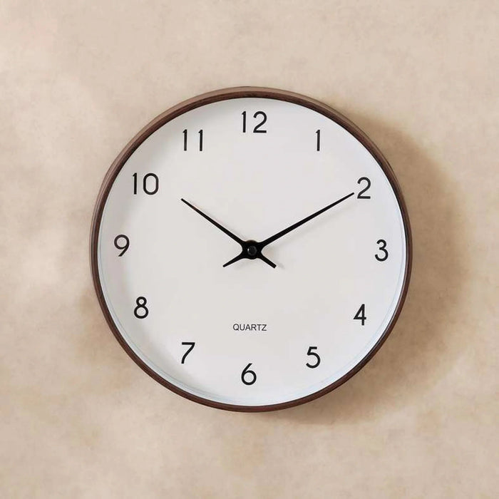 Rusell Wall Clock Dia 25Cm - Brown Pan Home