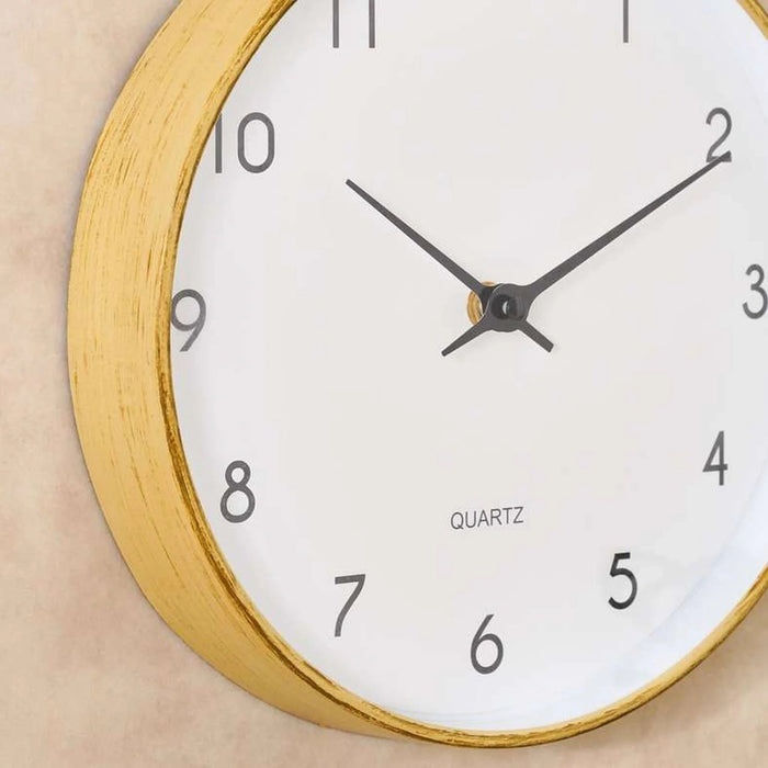 Rusell Wall Clock Dia 25Cm - Natural Pan Home