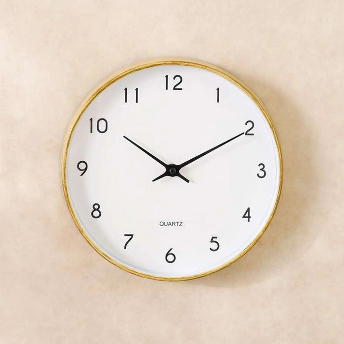 Rusell Wall Clock Dia 25Cm - Natural Pan Home