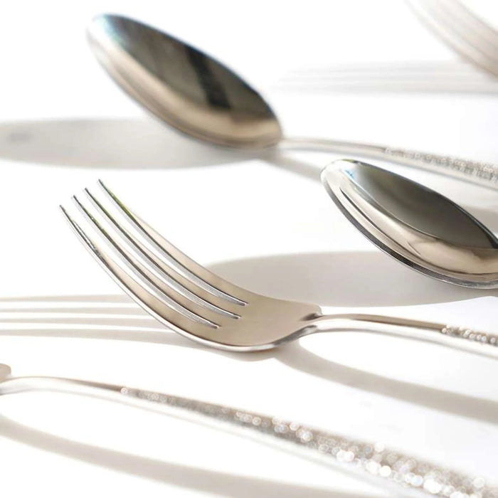 Rylee 24-Piece Cutlery Set -Chrome Pan Home