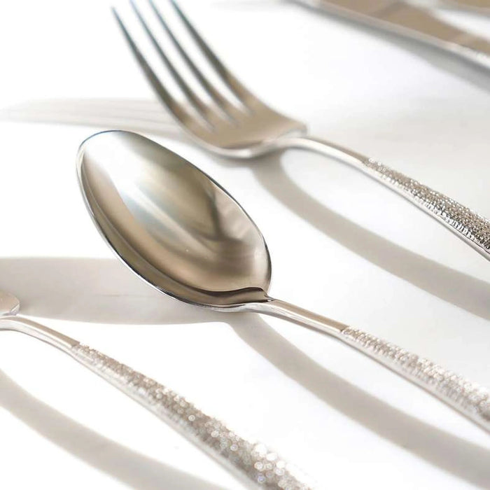 Rylee 24-Piece Cutlery Set -Chrome Pan Home