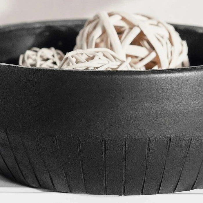 Sable Terracotta Decor Bowl 23X23X7Cm - Black Pan Home
