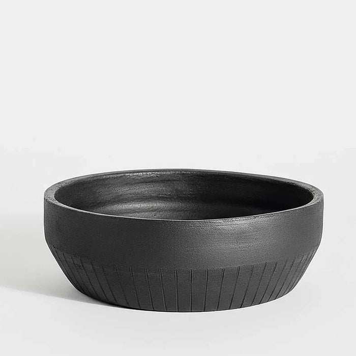 Sable Terracotta Decor Bowl 23X23X7Cm - Black Pan Home