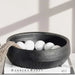 Sable Terracotta Decor Bowl 29X29X8Cm - Black Pan Home